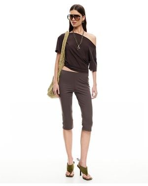 Lioness Ranger Pull-on Capri Pants - Brown