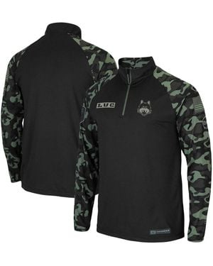 Colosseum Athletics Loyola Chicago Ramblers Oht Military-inspired Appreciation Take Flight Raglan Quarter-zip Jacket - Black