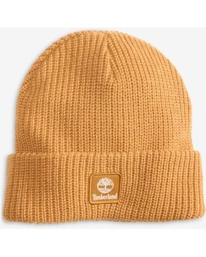 Timberland Logo Cuff Fisherman Beanie - Orange