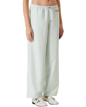 Pcfg Free Heaven Mid-rise Wide-leg Parachute Pants - Green