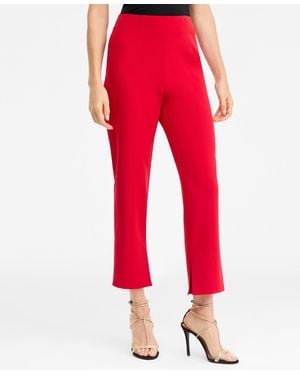 INC International Concepts High-rise Slim-leg Pants - Red