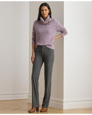 Ralph Lauren Petite Straight-leg Pants - Gray