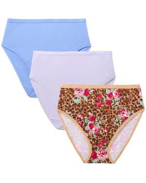 Avenue Hi-cut Cotton/spandex Panty 3-pack - White