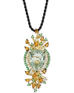 Le Vian Multi-gemstone Silk Cord Pendant Necklace (19-1/3 Ct. T.w. - Metallic