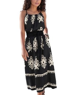 Lascana Ornamental Print Dress - Black