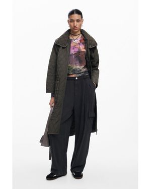 Amazon.com: Desigual Women's Woman Woven Padded Long