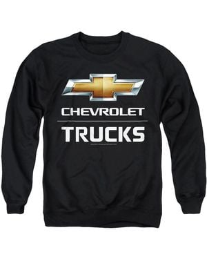 Corvette Chevrolet Trucks Graphic Long-sleeve Crewneck Sweatshirt - Black