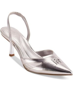 DKNY Shoes Slingback Pump,dusty Rose,8 - Metallic