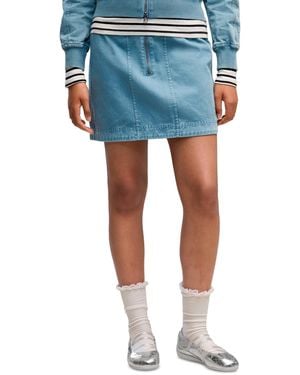 PUMA Future..archive Mini A-line Washed-twill Skirt - Blue