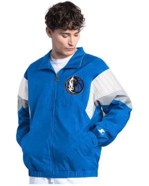 Starter Blue Dallas Mavericks Yard Line Full-zip Jacket