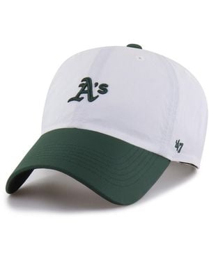 '47 White/green Athletics Vista Mini Clean Up Brrrâ° Adjustable Hat - Multicolor