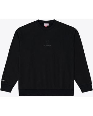 Mitchell & Ness Los Angeles Rams Core Essentials Micro Logo Fleece Sweatshirt - Black