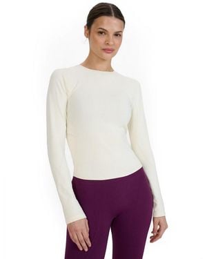 4F Longsleeve For Yoga With Back Cutout - White