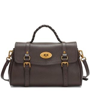 Susu Lore Genuine Leather Heritage Satchel Bag - Brown