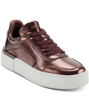 DKNY Beverley Lace-up Sneakers - Brown