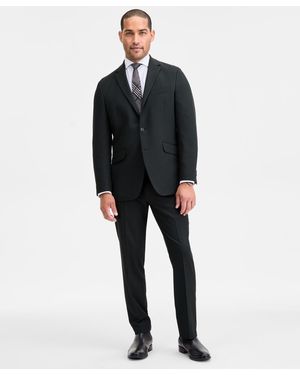 Kenneth Cole Techni-cole Slim-fit Stretch Suit - Brown