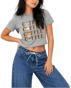 Gilmore Girls Cropped Graphic T-shirt - Blue