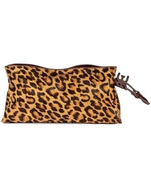 Sam Edelman Poppy Oversized Magnetic Extra-large Clutch Handbag - Brown