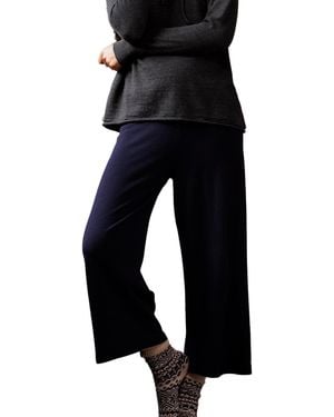 Celtic & Co. Wide Leg Merino Lounge Pants - Black