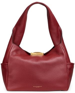 Donna Karan Amagansett Soft-rolled Leather Shoulder - Red