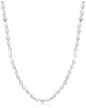 The Lovery Coastal Pearl Necklace - White