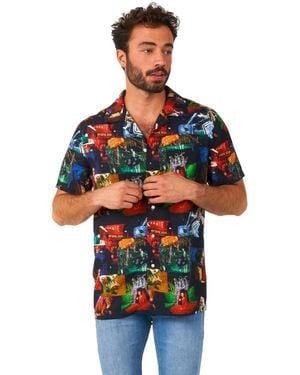 Opposuits Official Ghostface Hawaii Shirt - Red