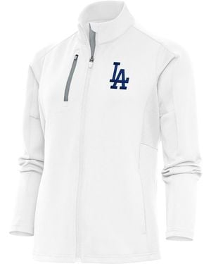 Antigua Los Angeles Dodgers Logo Generation Full-zip Jacket - White