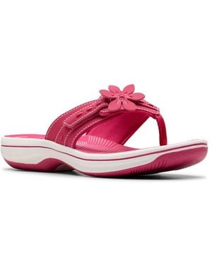 Clarks Cloudsteppers Breeze Opal H Sandals - Pink
