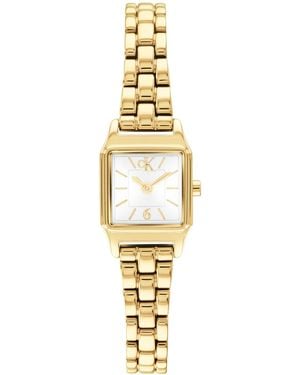 Calvin Klein Quartz Soft Form Gold-tone Stainless Steel Bracelet Watch 17.1mm - Metallic