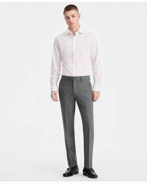 BarIII Slim-fit Wool Blend Suit Separates Pants - Gray
