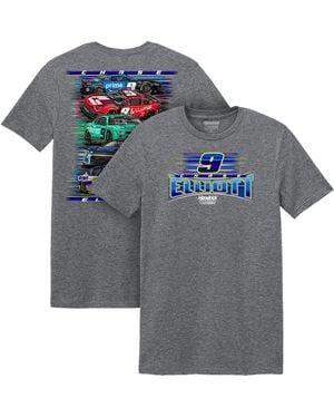 Classic Ink Chase Elliott Car T-shirt - Gray