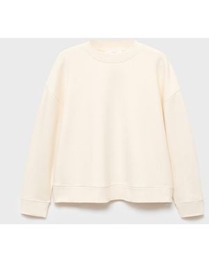 Mango Fluid Cotton Sweatshirt - Natural