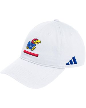 adidas Kansas Jayhawks Locker Room Adjustable Slouch Hat - White