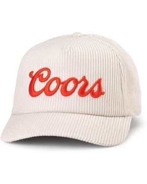 American Needle Coors Balsam Wide Whale Corduroy Adjustable Hat - White