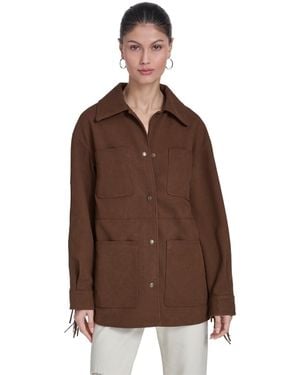 Levi's Laydown Collar Coat - Brown