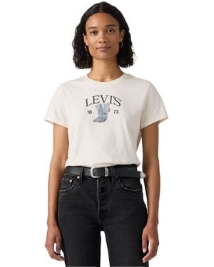 Levi's Perfect Graphic Logo Cotton T-shirt - White