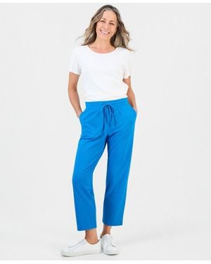 Style & Co. Petite Mid-rise Pull-on Pants - Blue