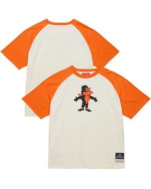 Mitchell & Ness Baltimore Orioles Boyfriend Raglan T-shirt - White