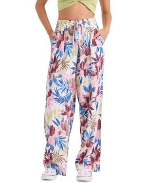 Volcom Pull-on Wide-leg Swim Cover-up Pants - Blue