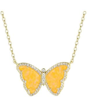 KAMARIA Butterfly Necklace - Metallic