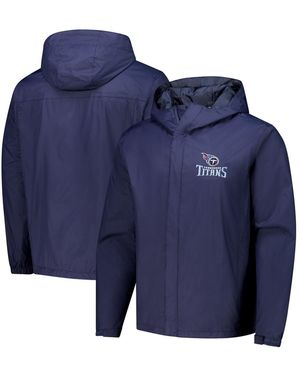 Dunbrooke Tennessee Titans Tropic Waterproof Packable Full-zip Hoodie Jacket - Blue