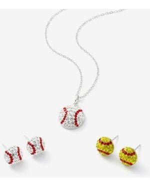 Macy's Macys Sterling Baseball Jewelry Collection - Metallic