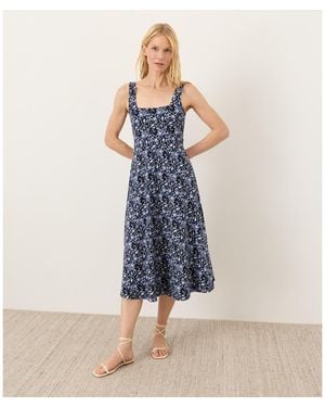 donna morgan fit & flare dress Women's Organic Fit & Flare Cowl Neck Dress in Autumn Cosmos | Size Medium