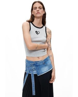Desigual Sleeveless T-Shirt 100% Cotton, Cotton - White