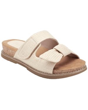Rockport Zova Open Toe Casual Flat Sandals - White