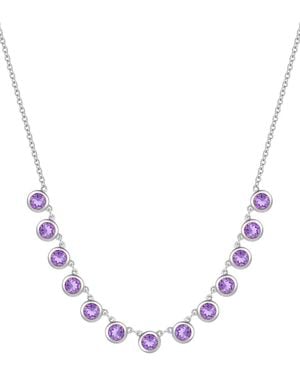 Macy's Bezel 17" Collar Necklace - Metallic