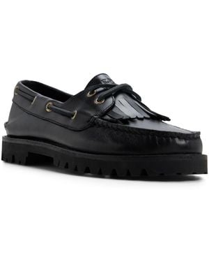 Sperry Top-Sider Authentic Original Eye Low Lug Kiltie Boat Shoes - Black