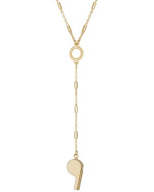 2028 14k Gold-tone Whistle 18" Y-necklace - Yellow