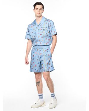 Sergio Tacchini Tosca Cabana Stretch -blend Print Shorts - Blue