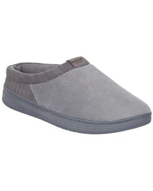 Isotoner Microterry Jake Clog Slippers - Gray